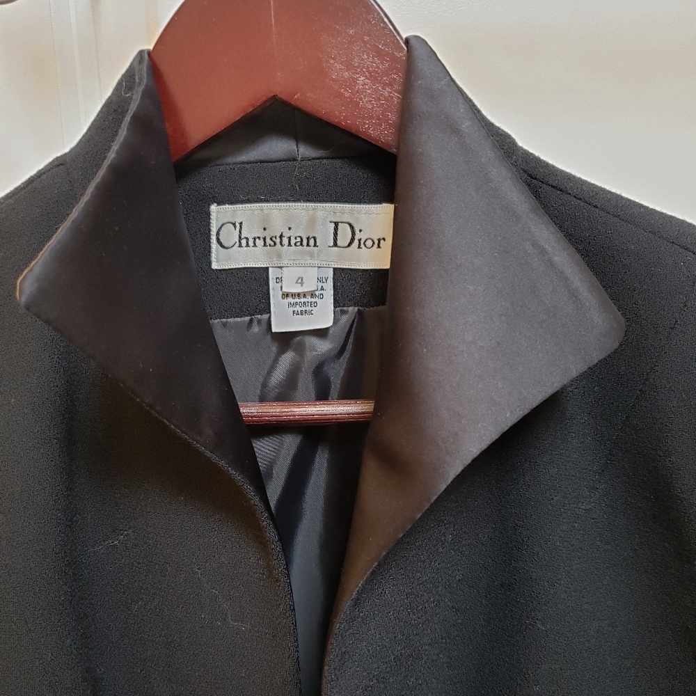 Christian Dior Tux Jacket, Single Button Breasted - image 3